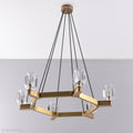 Linna Crystal Round Chandelier-Momo Lighting