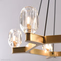 Linna Crystal Round Chandelier-Momo Lighting