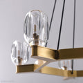 Linna Crystal Round Chandelier-Momo Lighting