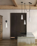 Luccas Contemporary Alabaster 1-Light Chandelier-Momo Lighting
