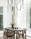 Luccas Contemporary Alabaster 1-Light Chandelier-Momo Lighting