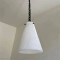 Luccas Contemporary Alabaster 3-Light Chandelier-Momo Lighting