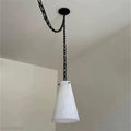 Luccas Contemporary Alabaster 3-Light Chandelier-Momo Lighting