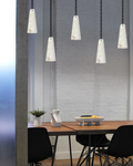 Luccas Contemporary Alabaster 5-Light Chandelier-Momo Lighting