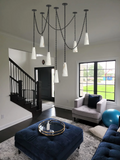 Luccas Contemporary Alabaster Chandelier, 7 Light Pendant Light-Momo Lighting