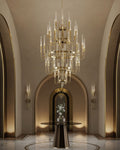 Luxury 5-Tier Crystal Rods Luxury Gala Chandelier-Momo Lighting