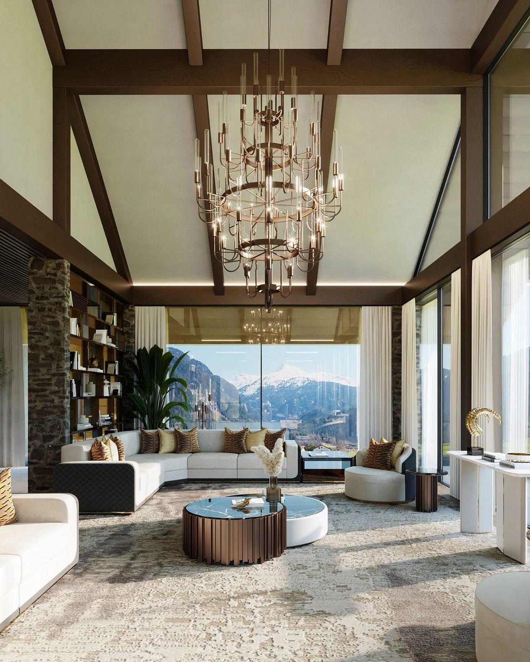 Luxury 5-Tier Crystal Rods Luxury Gala Chandelier-Momo Lighting