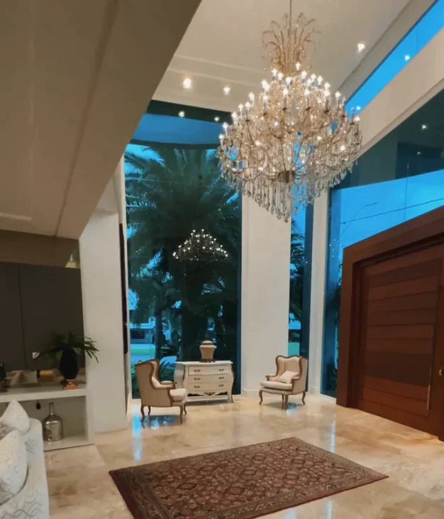 Luxury Classic Multi-layers Candle Crystal Dimmable Tiered Chandelier in Gold/Silver Finish-Momo Lighting