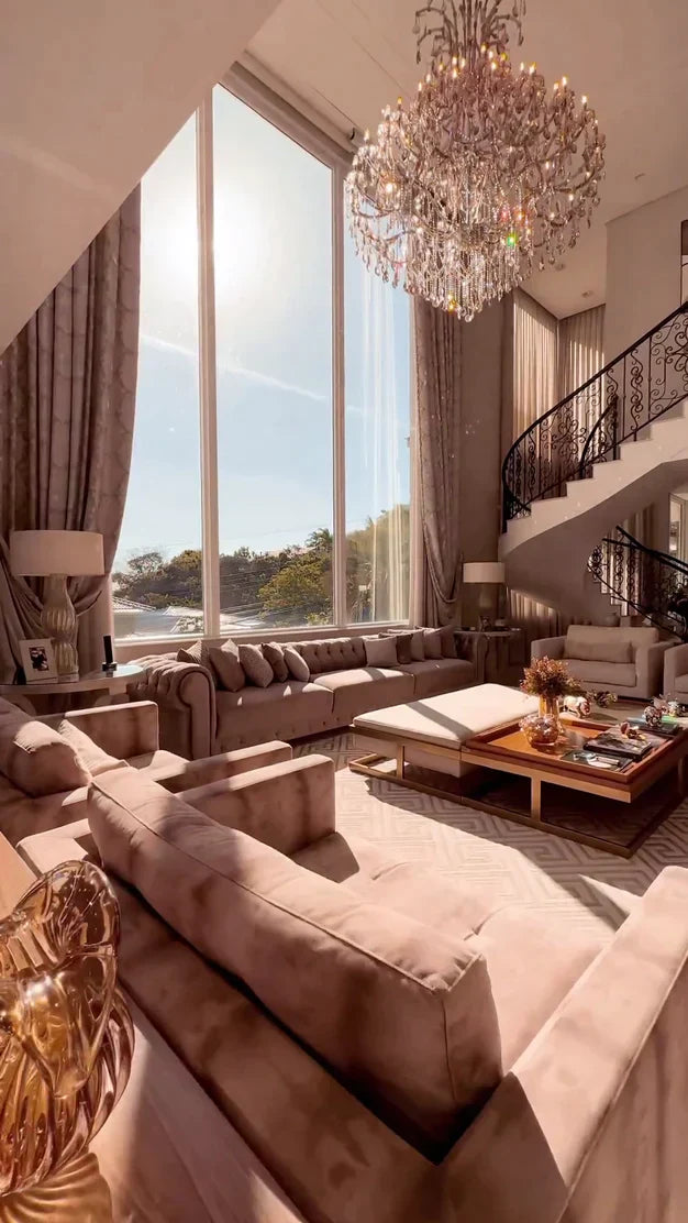 Luxury Classic Multi-layers Candle Crystal Dimmable Tiered Chandelier in Gold/Silver Finish-Momo Lighting