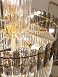 Luxury Extra Large Foyer Spiral Staircase Chandelier Long Crystal Ceiling Light Fixture For Living Room Hall Entrance-Momo Lighting