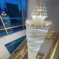 Luxury Extra Long Crystal Chandelier for Villa/Staircase/Foyer-Momo Lighting