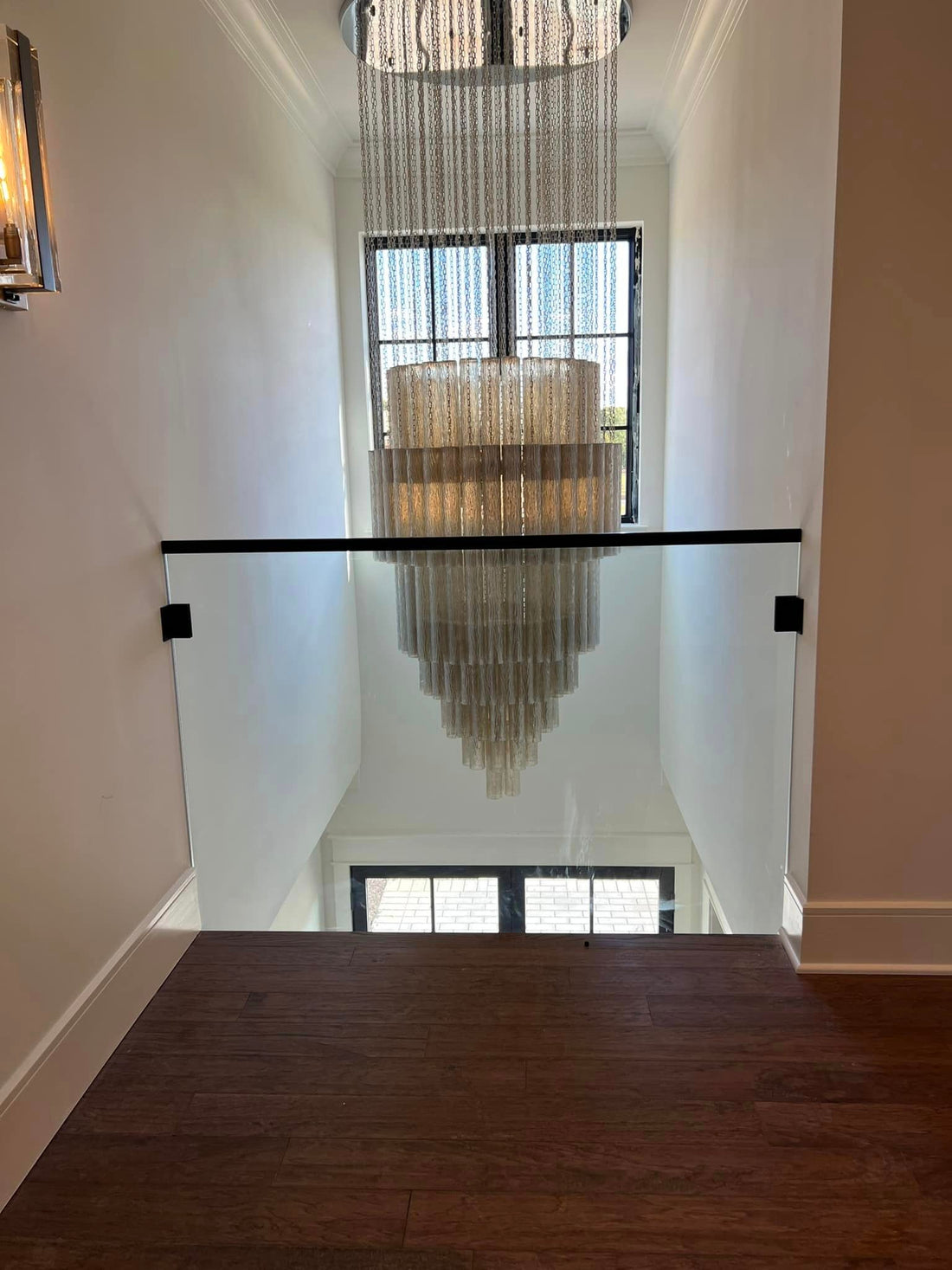 Luxury Italian Style Tubular Glass Chandelier With Chrome Finish-Momo Lighting