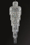 Luxury Large Crystal Chandelier For Hight Ceiling Living Room Long Staircase Light Fixture-Momo Lighting