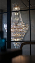 Luxury Modern Multi-tiered Crystal Chandelier for Staircase/Foyer-Momo Lighting