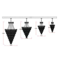 Luxury Modern Multi-tiered Crystal Chandelier for Staircase/Foyer-Momo Lighting