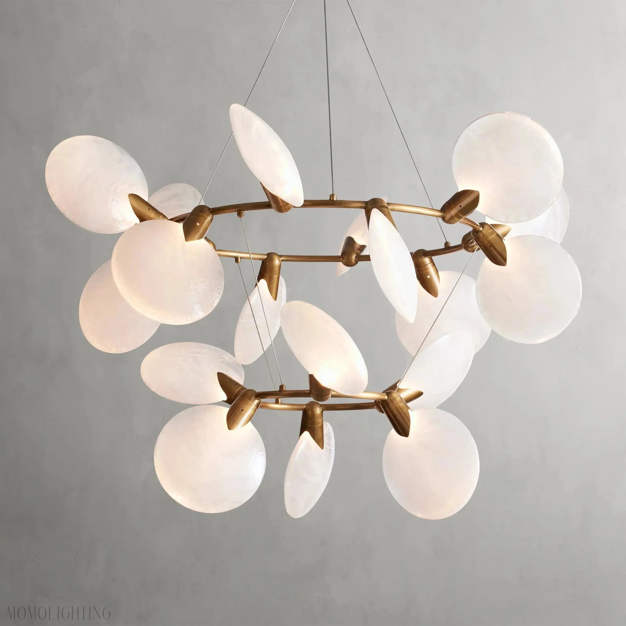 Lyla 2-Tiered Halo Chandelier