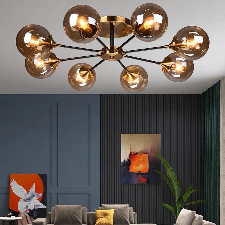 Magic Bean Molecular Chandelier Living Room Ceiling Light Modern Glass Ball Lamp-Momo Lighting