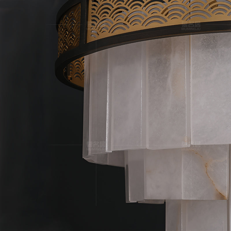 Marble Lorry Multi-layer Classic Chandelier-Momo Lighting