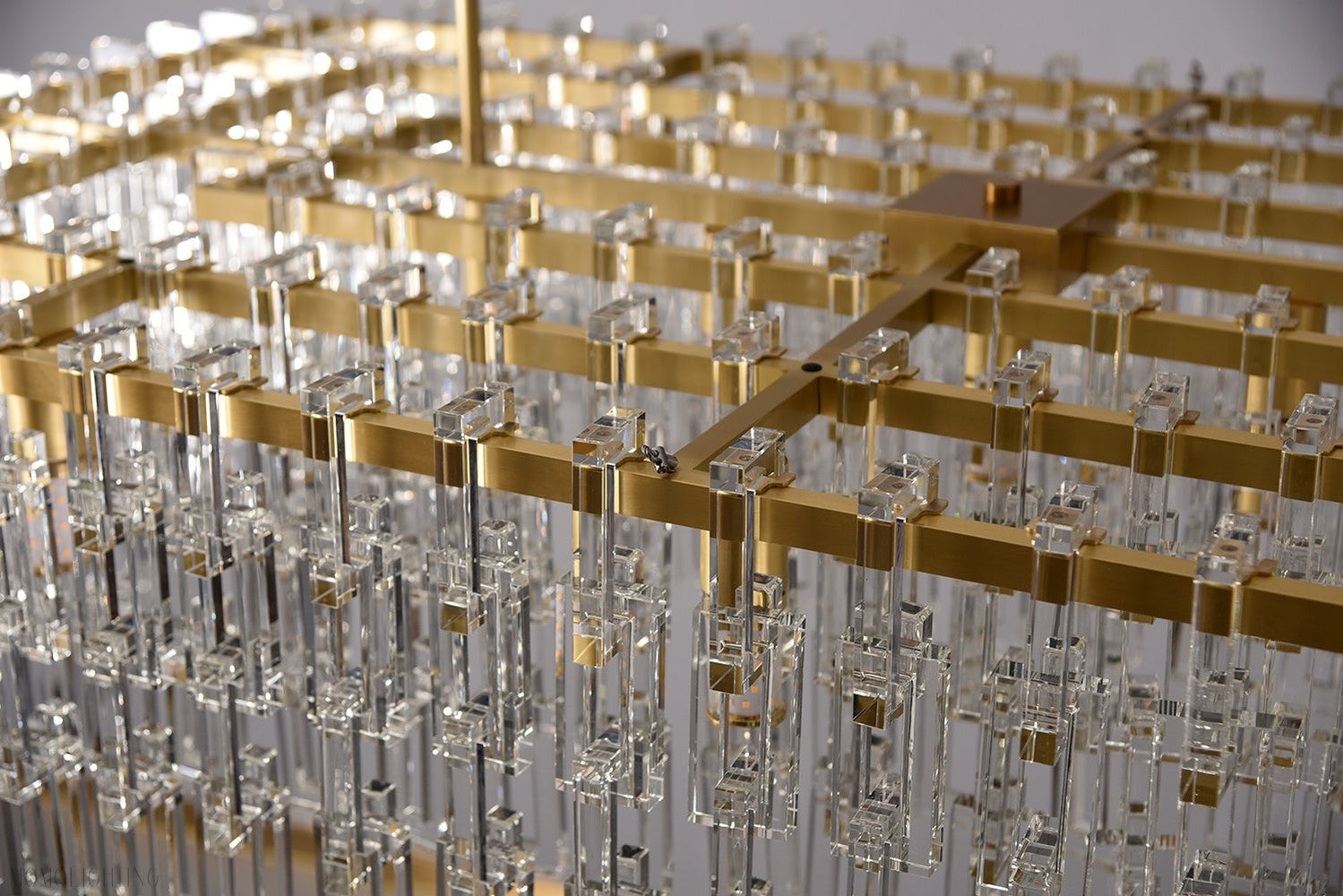 Marigan K9 Crystal Rectangular Chandelier 60"-Momo Lighting