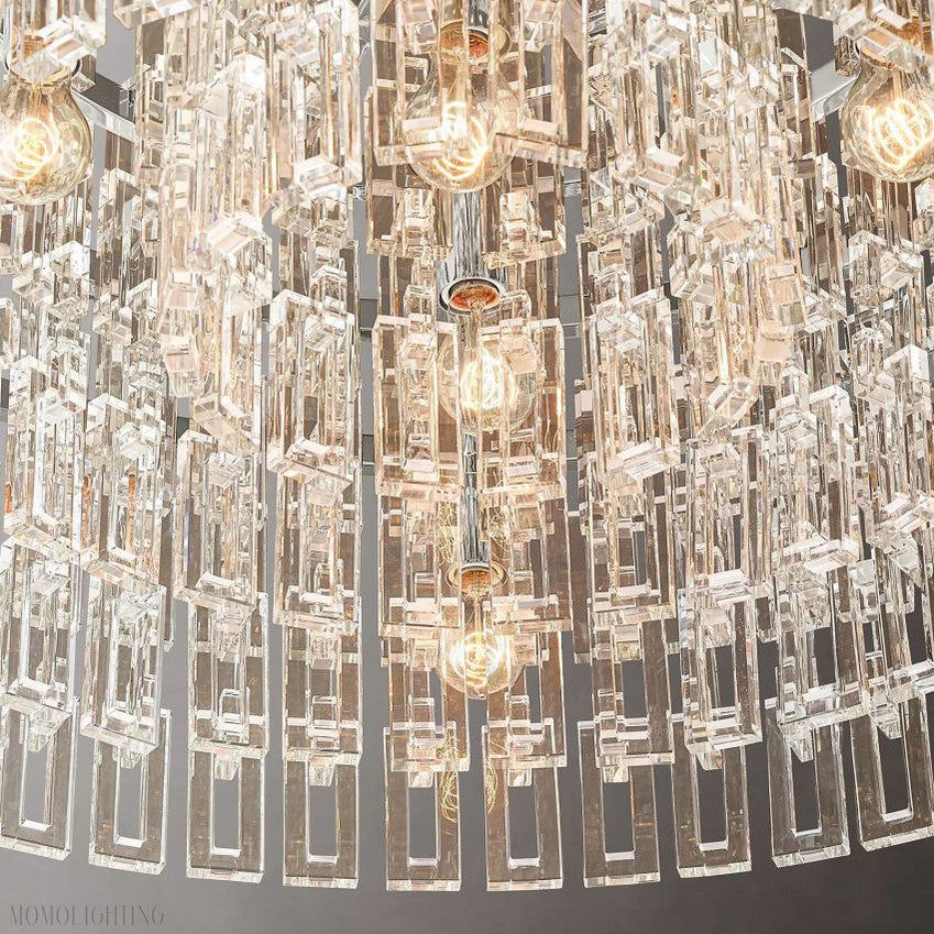 Marigan K9 Crystal Round Chandelier 60"-Momo Lighting