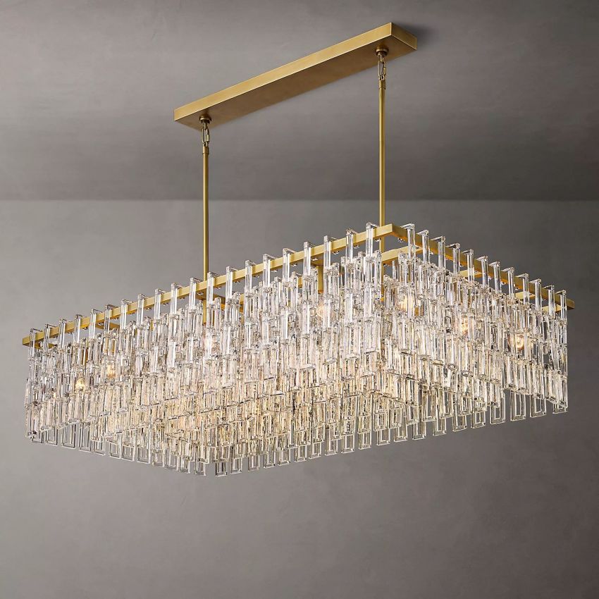 Marigan Rectangle Chandelier-Momo Lighting