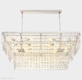 Marigan Tier K9 Crystal Rectangle Chandelier-Momo Lighting