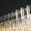 Marigan Tier K9 Crystal Rectangle Chandelier-Momo Lighting