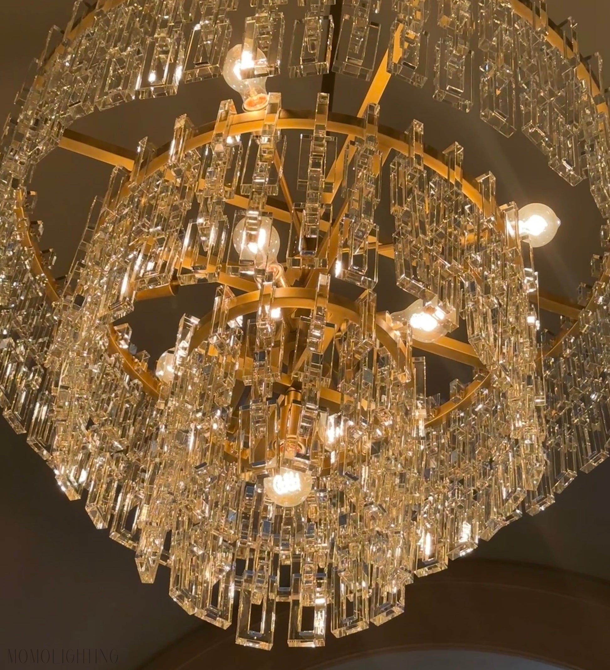 Marigan Tier K9 Crystal Round Chandelier(customize 32”）-Momo Lighting
