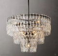 Marigan Tier K9 Crystal Round Chandelier(customize 32”）-Momo Lighting