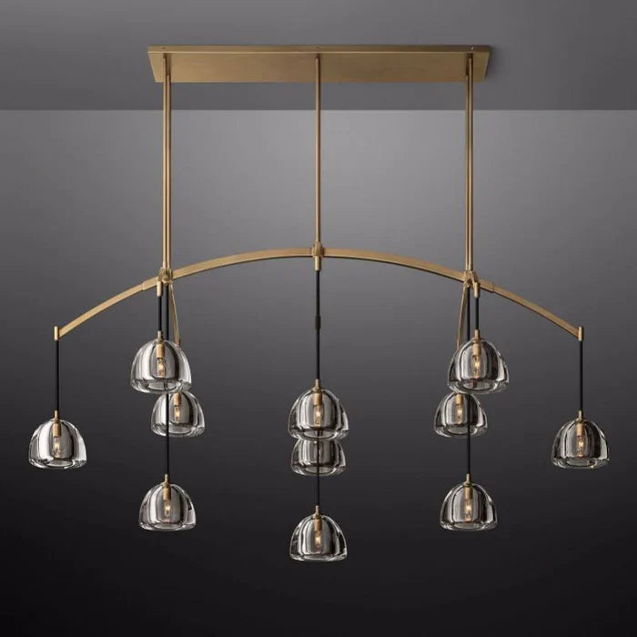 Hemisphere Linear Chandelier 72”