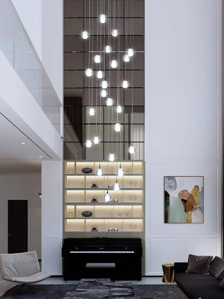 Merida Ball Crystal Chandelier-Momo Lighting