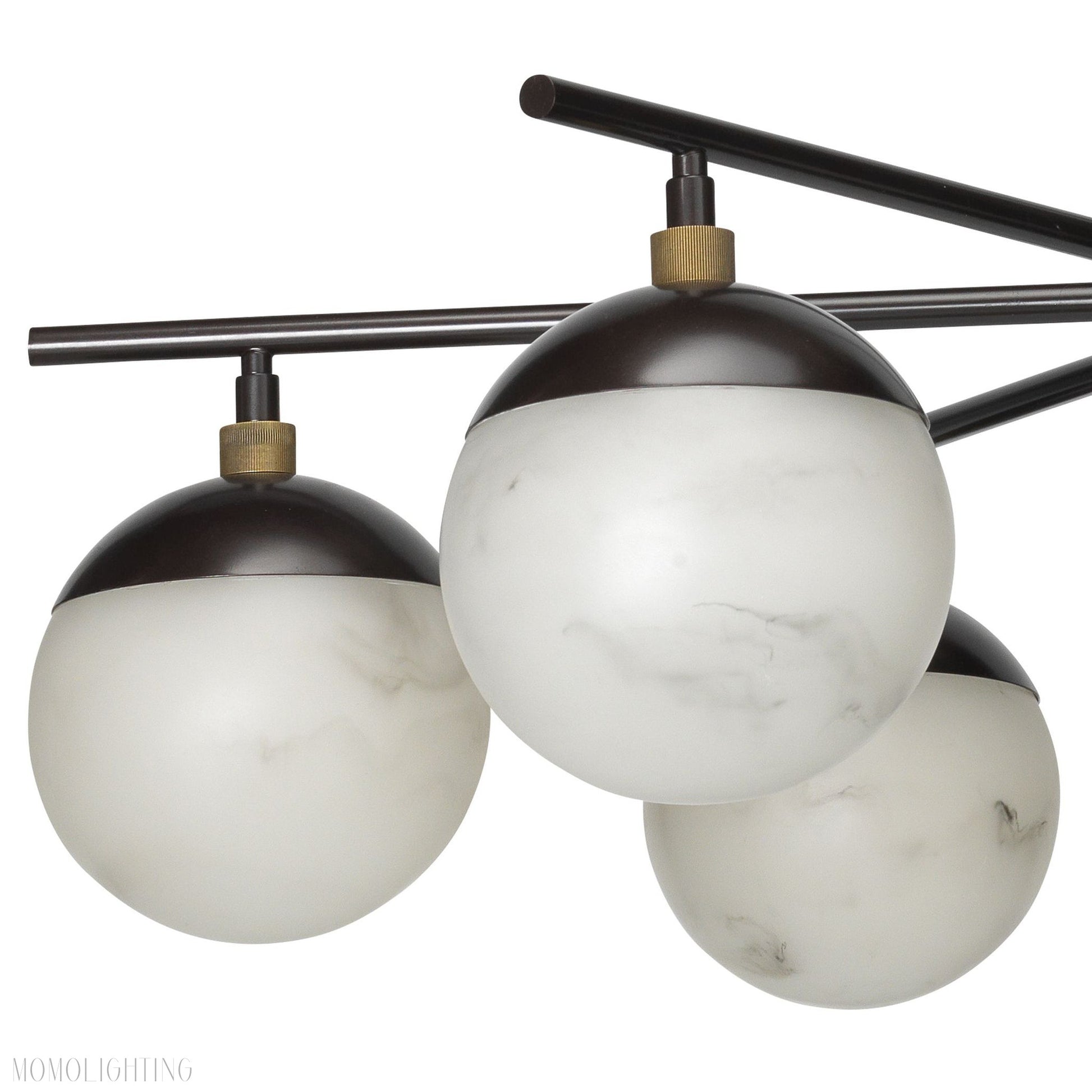 Metro Alabaster 6 Light Chandelier-Momo Lighting