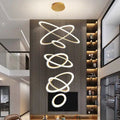 Mia Foyer & Staircase Ring Chandelier-Momo Lighting