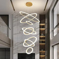 Mia Foyer & Staircase Ring Chandelier-Momo Lighting