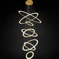 Mia Foyer & Staircase Ring Chandelier-Momo Lighting