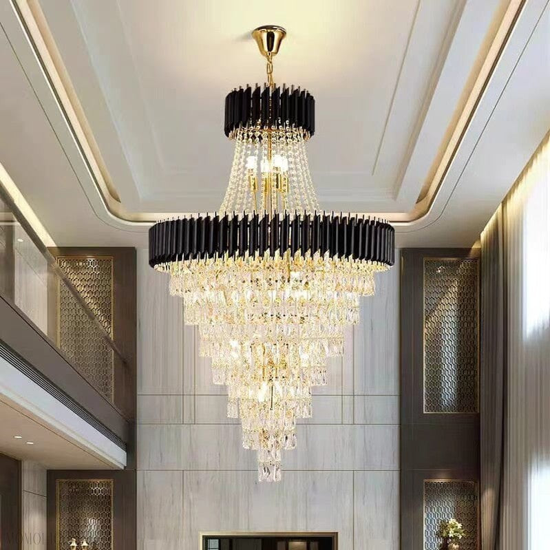 Mocard Foyer & Staircase Crystal Chandelier-Momo Lighting