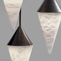 Modern Alabaster Cone Cluster Chandelier-Momo Lighting
