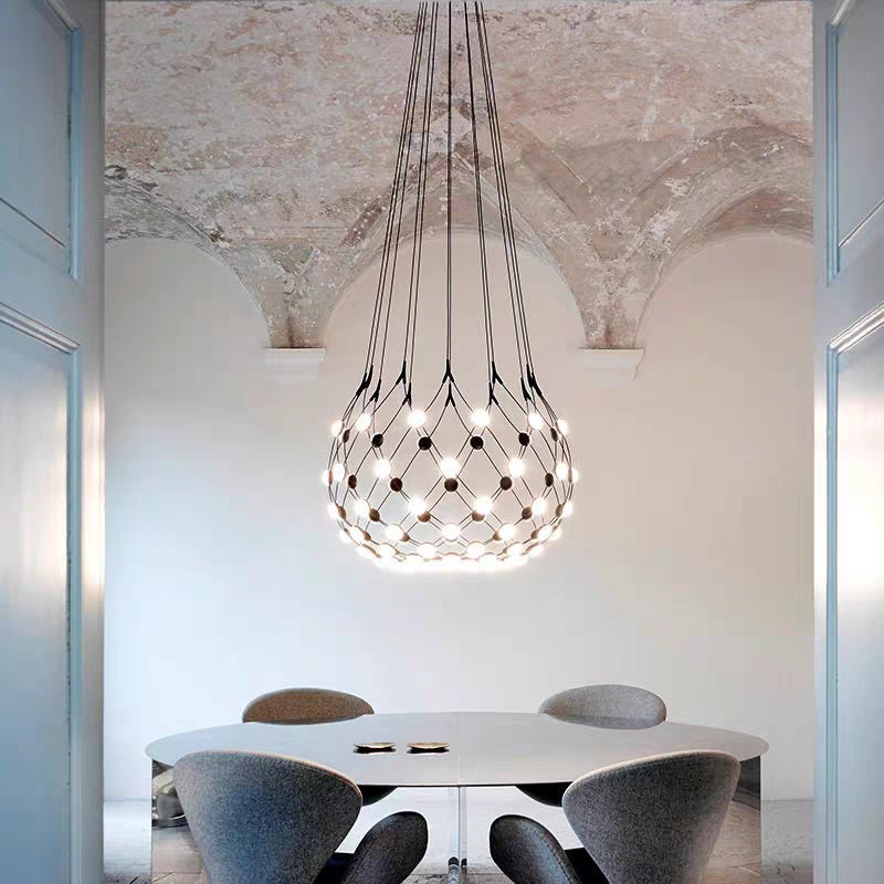Modern Basket Chandelier for Living/Dining Room-Momo Lighting