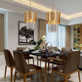 Modern Cream Crystal Pendant Chandelier-Momo Lighting