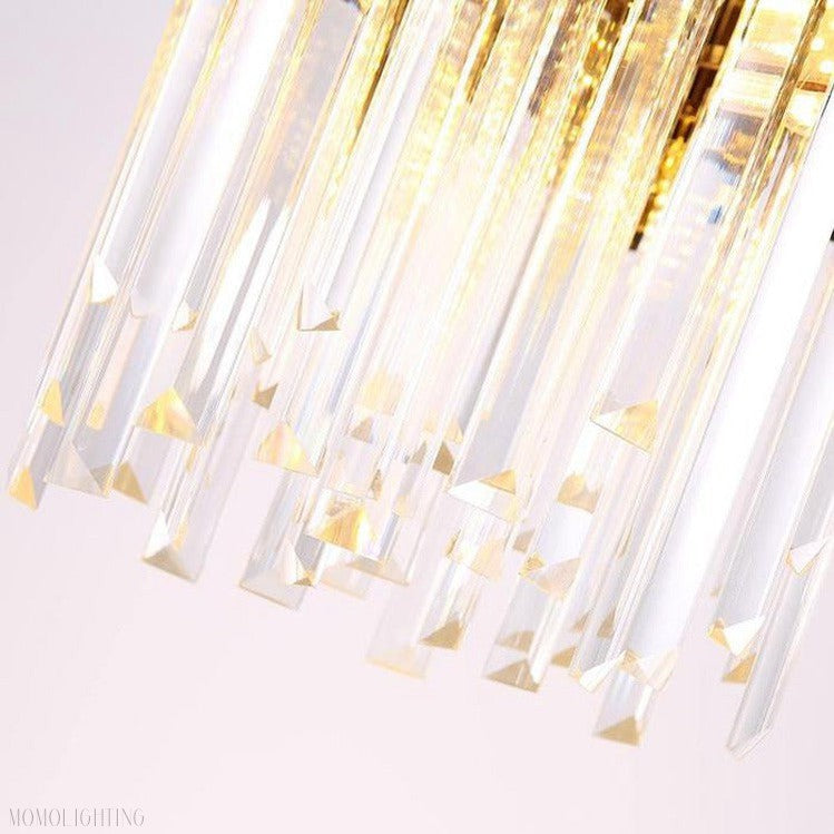 Modern Cream Crystal Pendant Chandelier-Momo Lighting