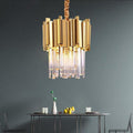 Modern Cream Crystal Pendant Chandelier-Momo Lighting