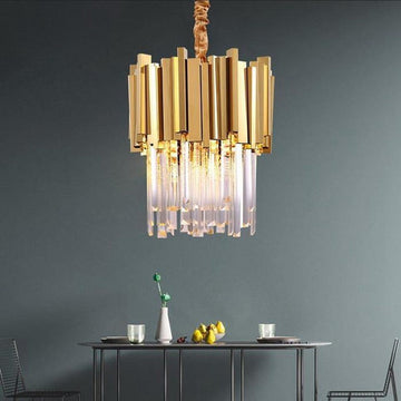 Modern Cream Crystal Pendant Chandelier-Momo Lighting
