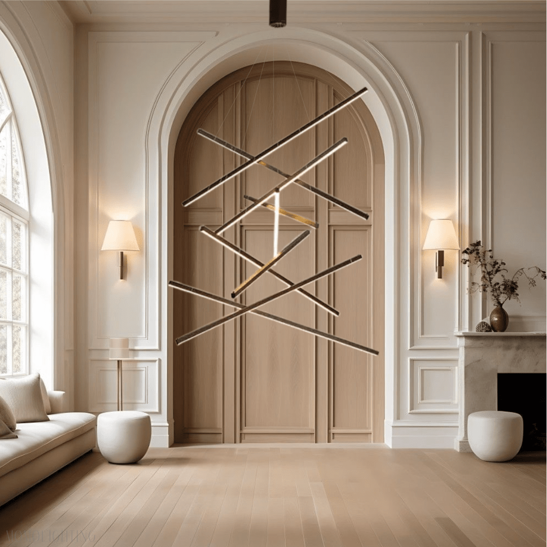 Modern Duplex Foyer & Staircase Chandelier-Momo Lighting