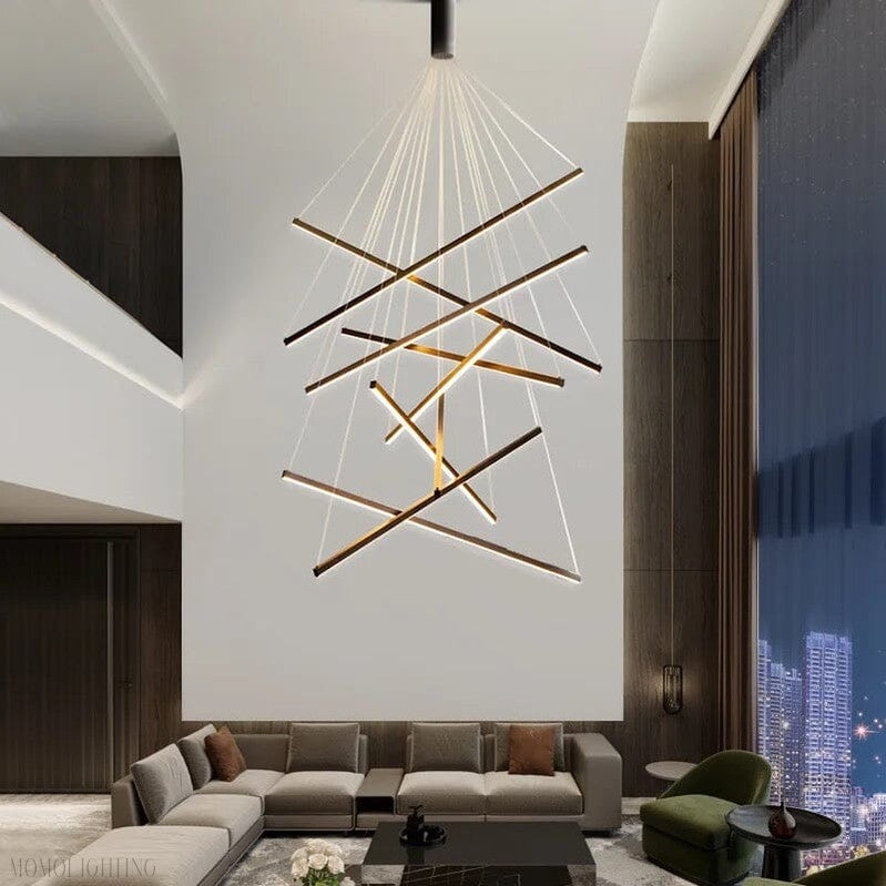 Modern Duplex Foyer & Staircase Chandelier-Momo Lighting