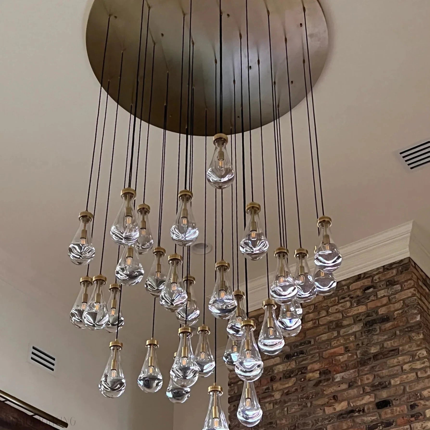 Modern Floating Raindrop Chandelier for Living Room/Staircase/Foyer-Momo Lighting
