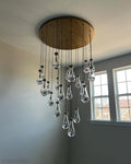 Modern Floating Raindrop Chandelier for Living Room/Staircase/Foyer-Momo Lighting