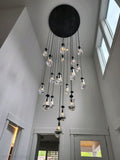 Modern Floating Raindrop Chandelier for Living Room/Staircase/Foyer-Momo Lighting