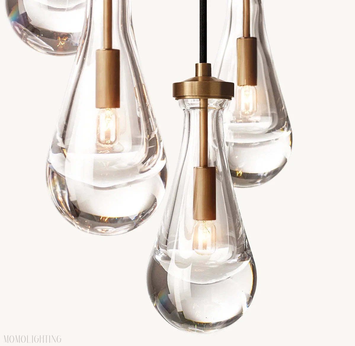 Modern Floating Raindrop Chandelier for Living Room/Staircase/Foyer-Momo Lighting