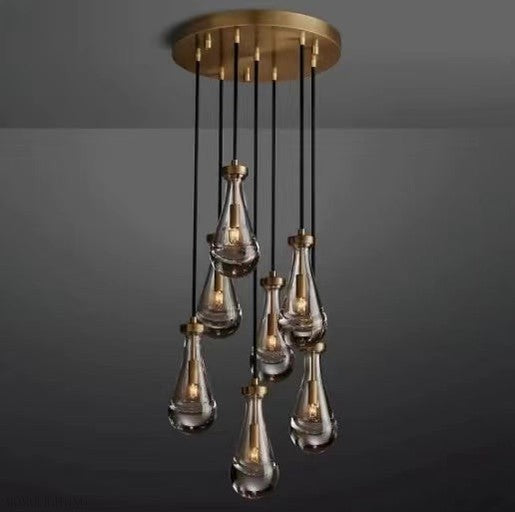 Modern Floating Raindrop Chandelier for Living Room/Staircase/Foyer-Momo Lighting