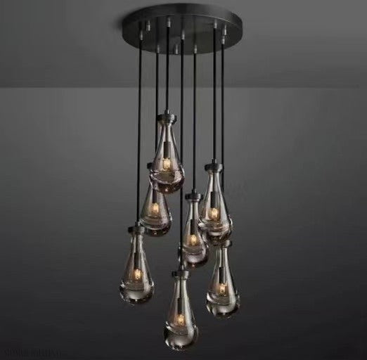 Modern Floating Raindrop Chandelier for Living Room/Staircase/Foyer-Momo Lighting